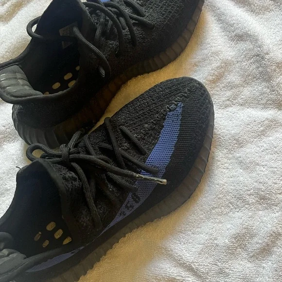 Black and Blue Athletic Sneakers - Picture 2 of 4